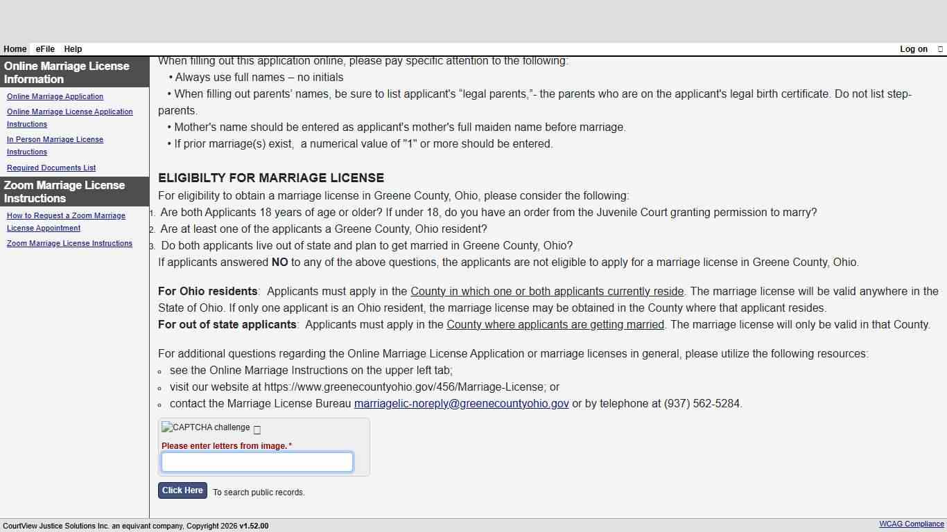 Welcome Page - CourtView Justice Solutions